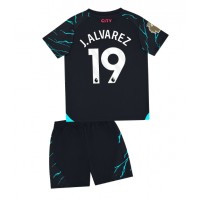 Dětský Fotbalový dres Manchester City Julian Alvarez #19 2023-24 Třetí Krátký Rukáv (+ trenýrky)